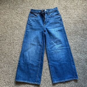 Madewell Wide leg cropped jeans